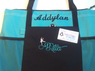 Ballet word Personalized Dance Ballet Tote Bag Dance Ballerina Bag