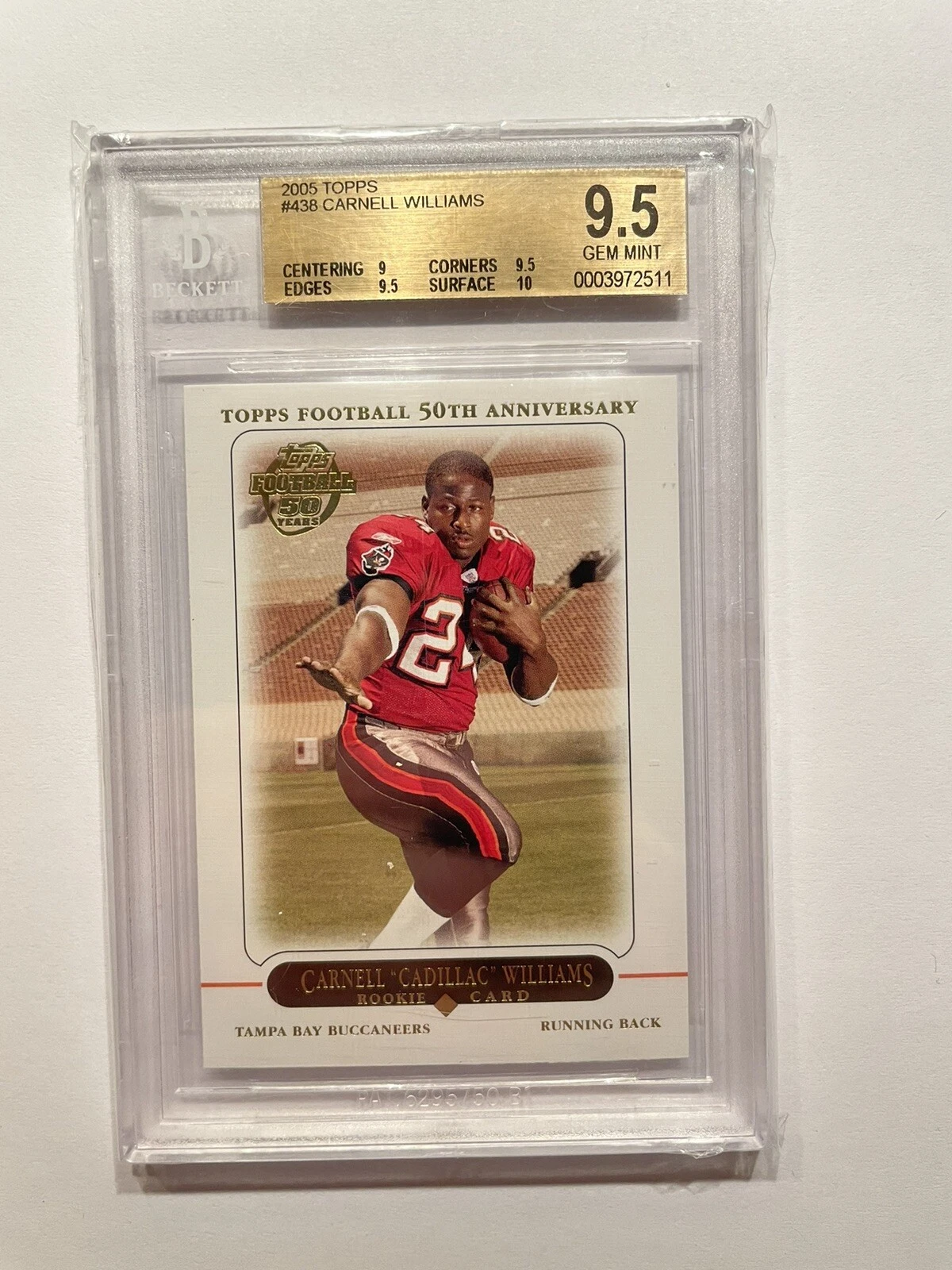 Cadillac Williams Topps Pristine #113 Jersey