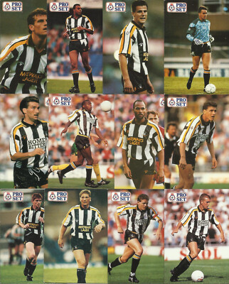 Proset Pro Set 1991/92 Notts County FC x 12 Komplettsatz