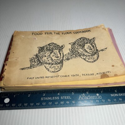 Food For The Flock Well Used Cook Book Good Recipes Good Food 1984