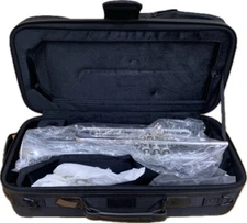 S.E. Shires Q10R Silver-Plated Trumpet – New with Possible Defects (9301529)