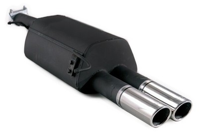 muffler for VW Passat 3B Variant 1.8i 20V 92kW 1996-2005 Double Round Tips 70mm