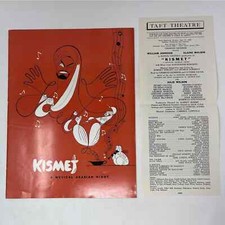 1955 Kismet Playbill and Program Taft Theatre Edwin Lester Julie Wilson