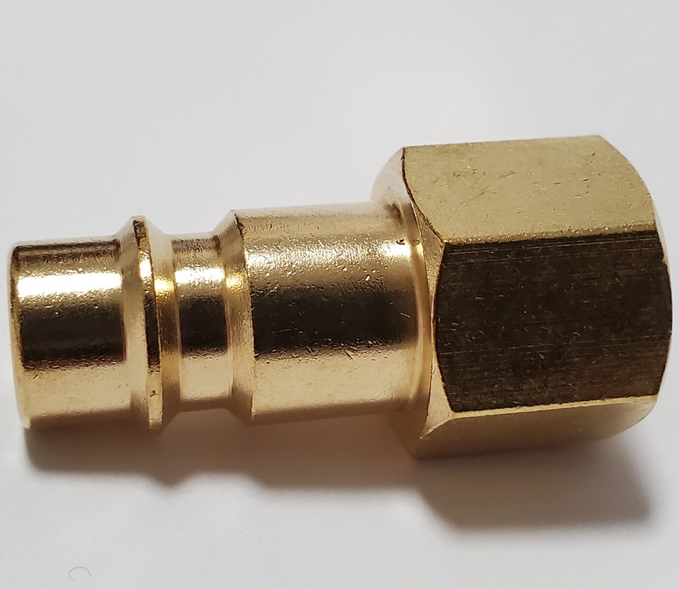 10 pack Milton 761 Hi-Flo "V" Style 1/4" Female NPT (FNPT) Plug, brass
