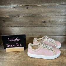 Childrens Little Kids Ugg Calix Pink Canvas Casual Shoes Sneakers Size 11 C GUC