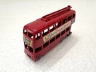 Vintage Matchbox Lesney Moko LONDON TROLLEY Bus No. 56 - Gray Metal Wheels