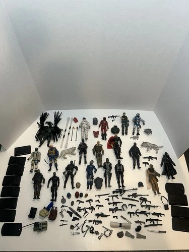 Huge Lot Gi Joe Figures + Accessories + Parts- Vintage To 2010 Great Condition!