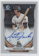 2014 Bowman Chrome Prospect Austin Nola #BCAP-AN Auto 2d9