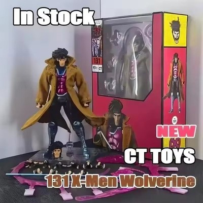 Hot IN STOCK Near Mint X-Men Gambit CT MAFEX 131 Articulated Action Figure Gifts