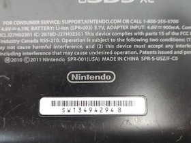 Nintendo 3DS XL Handheld Game Console SPR-001 Black w/ Charger