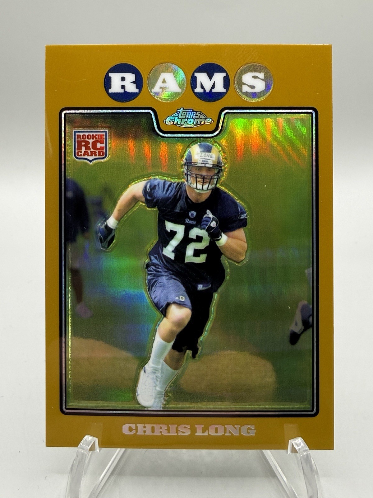 Chris Long Topps Chrome #TC236 Gold Refractor