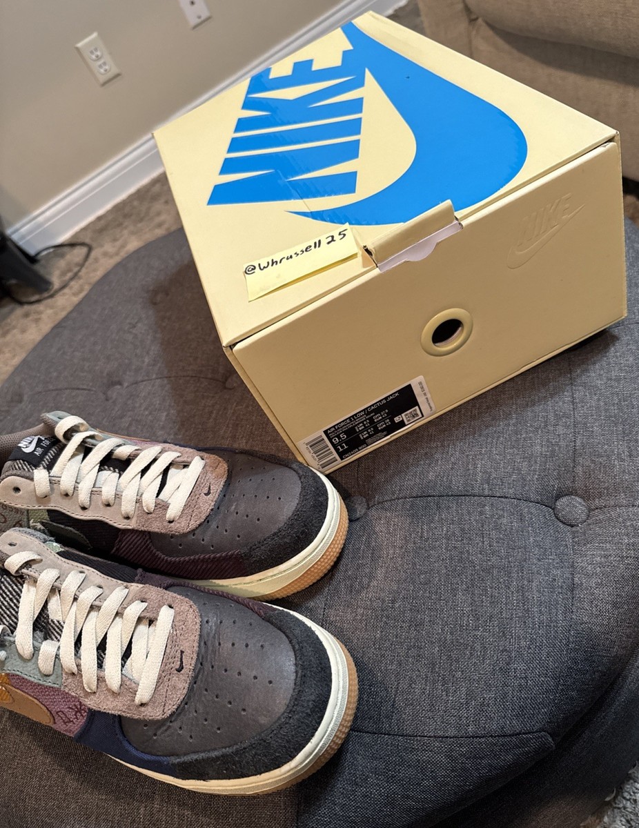Size 9.5 - Travis Scott x Nike Air Force 1 Low Cactus Jack 100