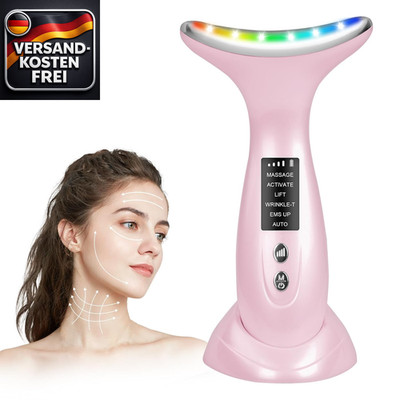 Gesichtsmassagegerät mit EMS Lichttherapie Hautstraffung AntiFalten V-Shape