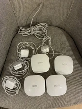 eero J010001 Mesh Wi-Fi Router System Dual-Band – Used Works Great (4) Total