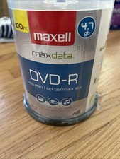 MAXELL 100 pk Pack spindle DVD-R Recordable Discs 4.7GB Up to 16x 120 minutes