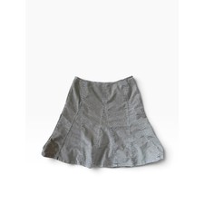 Vintage GAP Khaki Corduroy Paneled A-Line Skirt Tan Stretch Cotton Blend