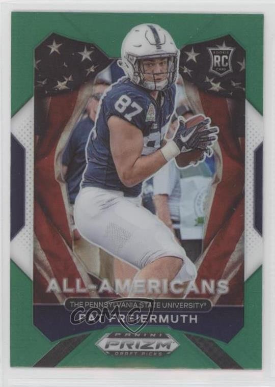 2021 Panini Prizm Draft Picks All-American Green Pat Freiermuth Rookie RC 09wc