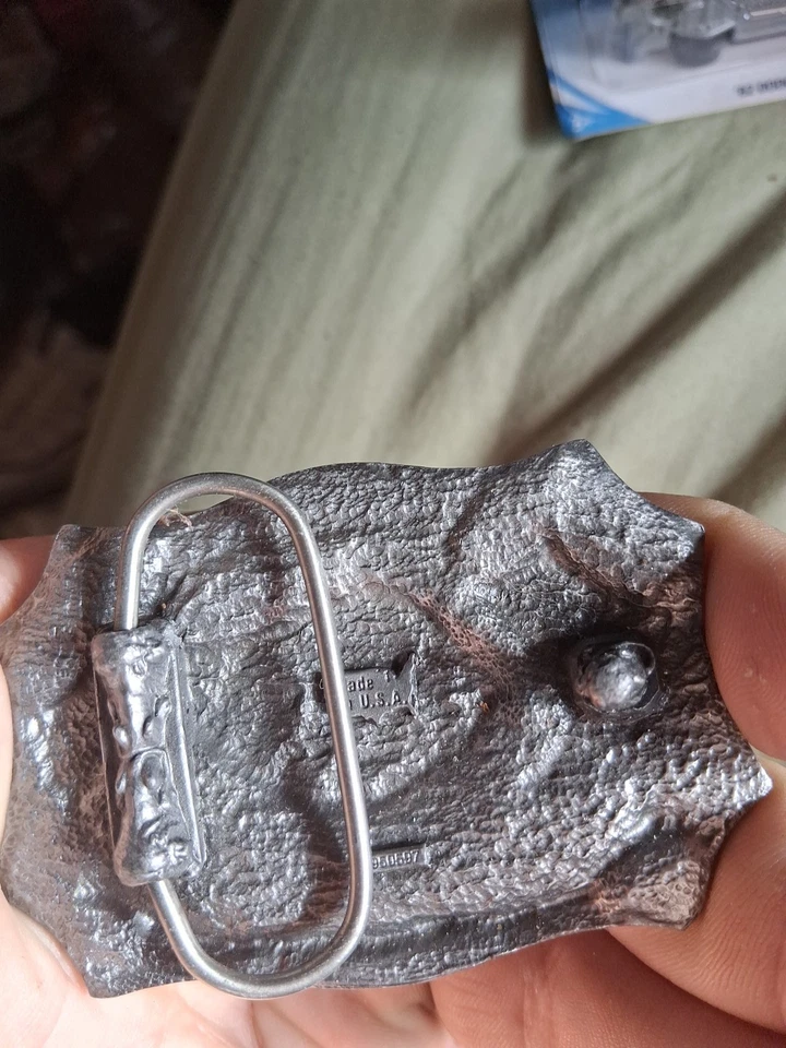 1996 NRA National Rifle Association of America NRA 125 Years Belt Buckle Flag - Image 2 of 2