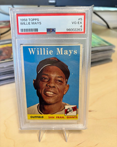 Topps 1958 Willie Mays San Francisco Giants #5 PSA 4 
