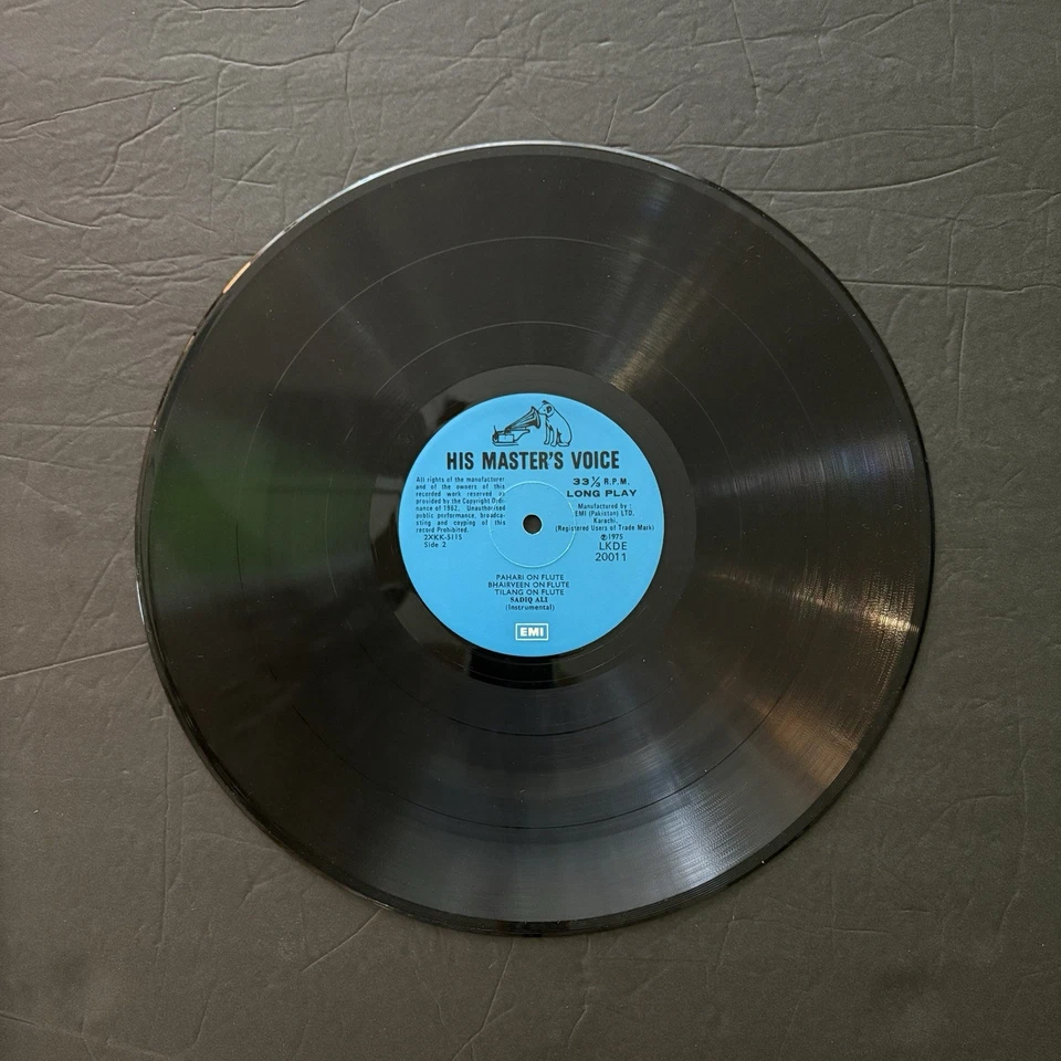 Sadiq Ali Flute Pakistani His Masters Voice LKDE 20011 NM EMI Rare Vinyl - Image 4 of 4