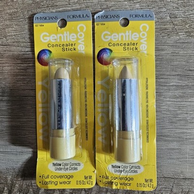 2 x Physicians Formula Gentle Cover Concealer Stick, yellow 837