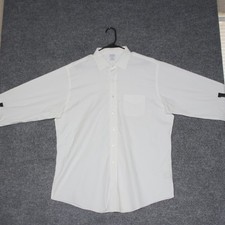 Brooks Brothers Regent Non Iron Mens White Supima Cotton Dress Shirt 17.5 34