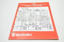 OEM Suzuki 99923-13881 88 ATV Motorcycle Wiring Diagram Manual NOS