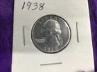 1938 silver washingto quarter