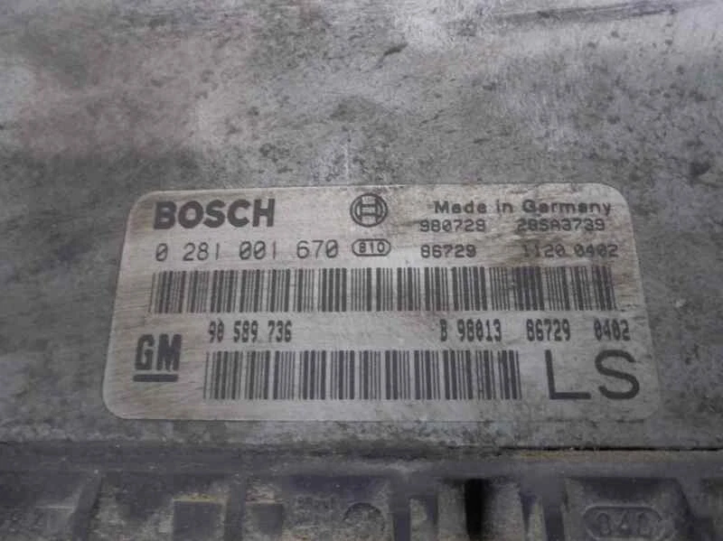 90589736 centralina motore per OPEL ASTRA G BERLINA 1.7 1998 2581693 - Immagine 4 di 4