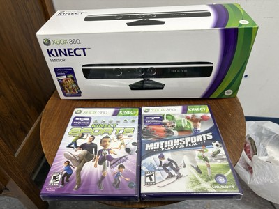 NEW Microsoft Xbox 360 Kinect Sensor Sealed In Box with 3 New games