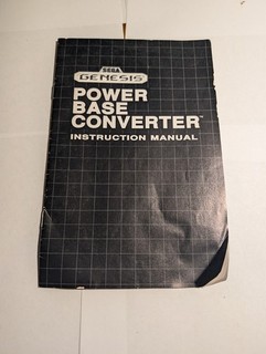Sega Genesis Power Base Converter Instruction manual some damage