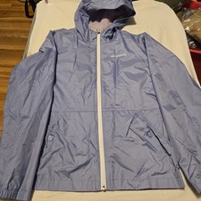 Kids Columbia Lavender hooded rain/windbreaker jacket size L 14-16 NWOT