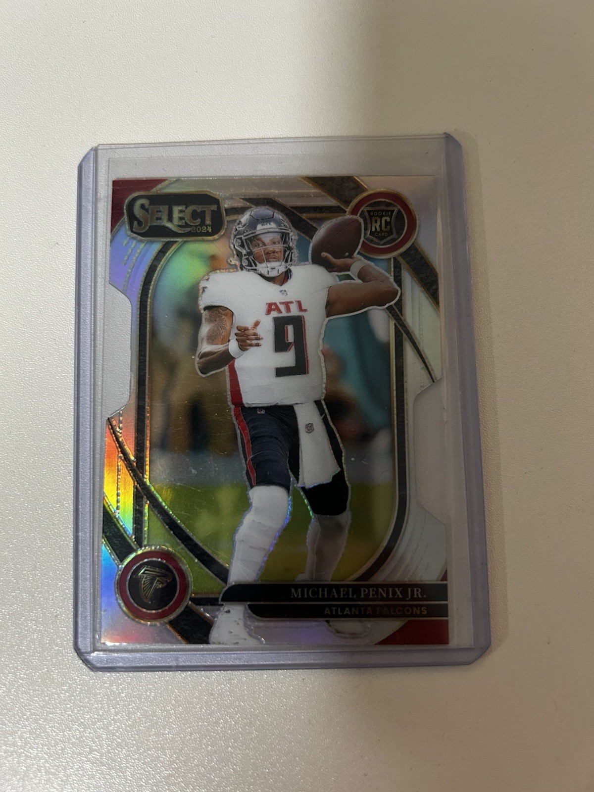 2024 Panini Select - Club Level Michael Penix Jr. #235 Silver Prizm Die-Cut (RC)