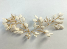 LES PERLES DE LA BASTIDE Accessoire court Bastide cheveux bijoux mariée /EBVA