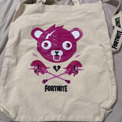 Fortnite Cuddle Team Leader Tote Bag Pink Bear