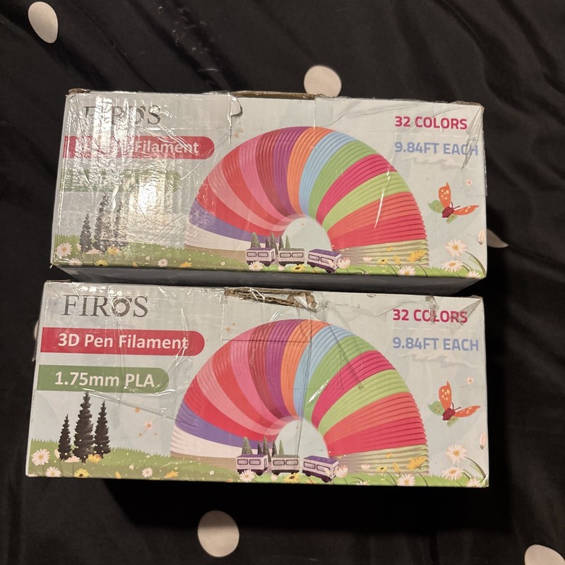 2 /Firos 32 Colors 3D Pen Filament Refills 1.75mm PLA 315 Feet Total 9.84ft Each
