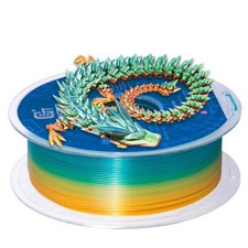 Rainbow PLA Filament 1.75mm, 3D Printer Multicolor Filament, Color Changing F...