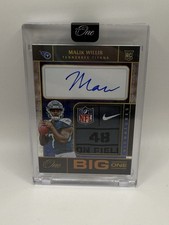 2022 Panini One Malik Willis Flawless Shield Logo Prizm Patch RC Auto RPA  /5