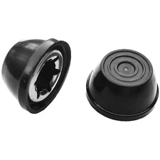 Weber Kettle Grill Hub Cap 2-Pack, Fits 3/8" Axle, Retainer Cover, Black
