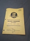 I&T Massey Ferguson Tractor Shop Manual MF-27 For MF135 MF150 MF165