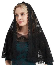Lace Mantilla Catholic Veil Chapel Catholic Mass Rose Lace Veils Latin Mass H...