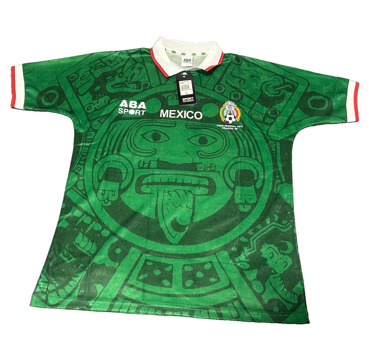 Mexico 1998 Retro World Cup Jersey Size Large, New With Tags, Free Shipping