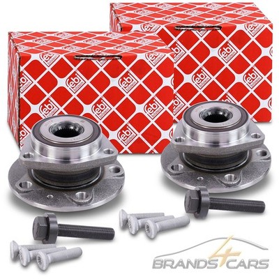 FEBI 2x RADLAGER RADNABE VORNE FÜR AUDI A3 SEAT ALTEA LEON VW CADDY GOLF JETTA