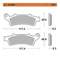 Moto-Master Bremsbelag Roadpro (FüR: Aprilia Scarabeo 125 TD0 03-06 Vorne )