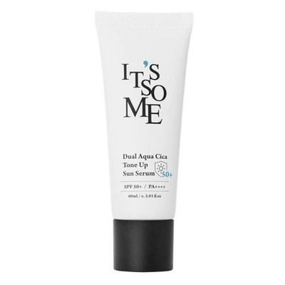 [IT'S SO ME] Dual Aqua Cica Tone Up Sun Serum - 60ml (SPF50+ PA++++)