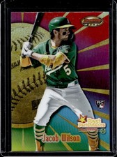 2025 Bowman's Best Jacob Wilson Performance RC Rookie #BP-28 Athletics