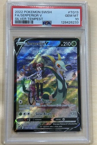 PSA 10 Serperior V TG13/TG30 Silver Tempest: Trainer Gallery Ultra Rare Pokemon