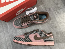 Harris Tweed x Dunk Low Purple Pink HQ5036-902 Womens Size US 5.5-11