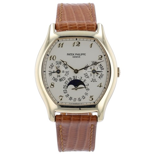 Patek Philippe Perpetual Calendar Silver Dial 18k Yellow Gold ...