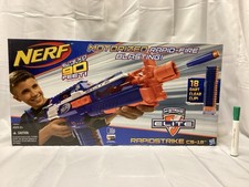 NERF N-STRIKE ELITE HAIL-FIRE Automatic Blaster - 4 Clips  24 - NEW JJ0203JW